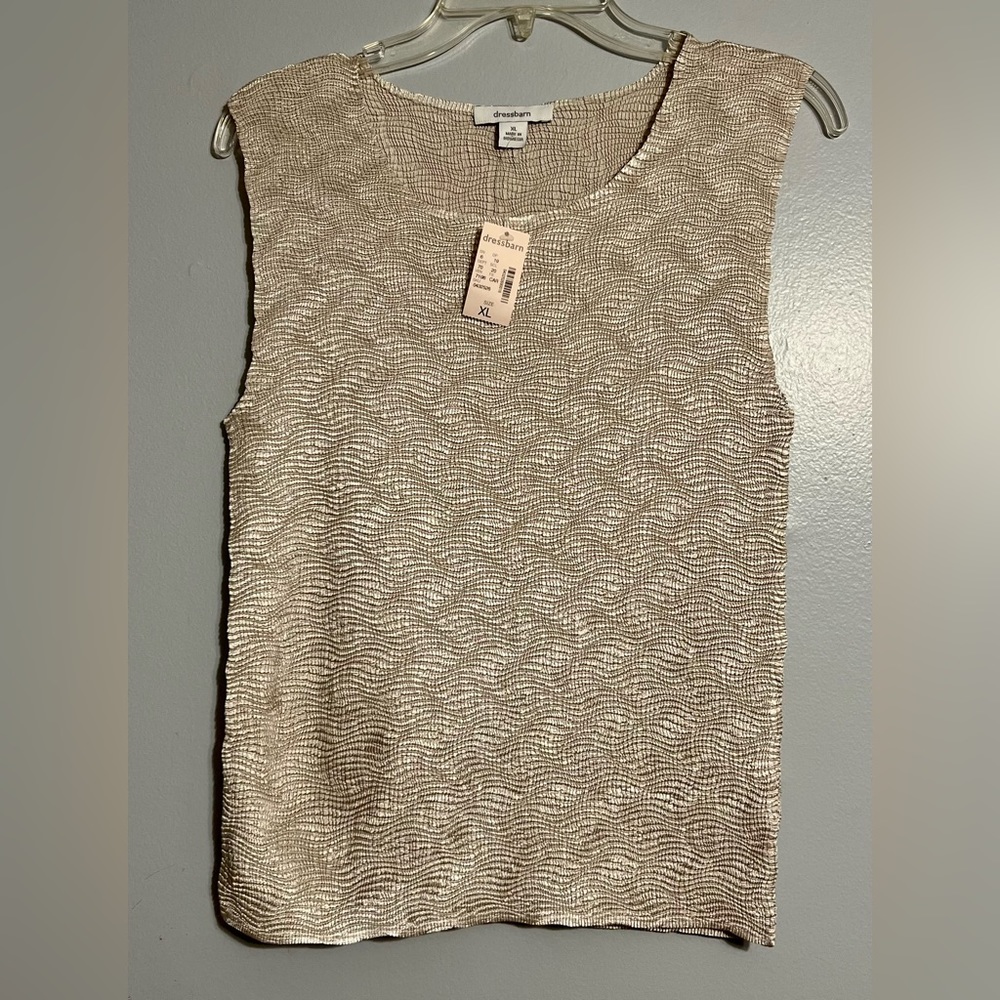 NWT Beautiful Beige Dress Tank Top